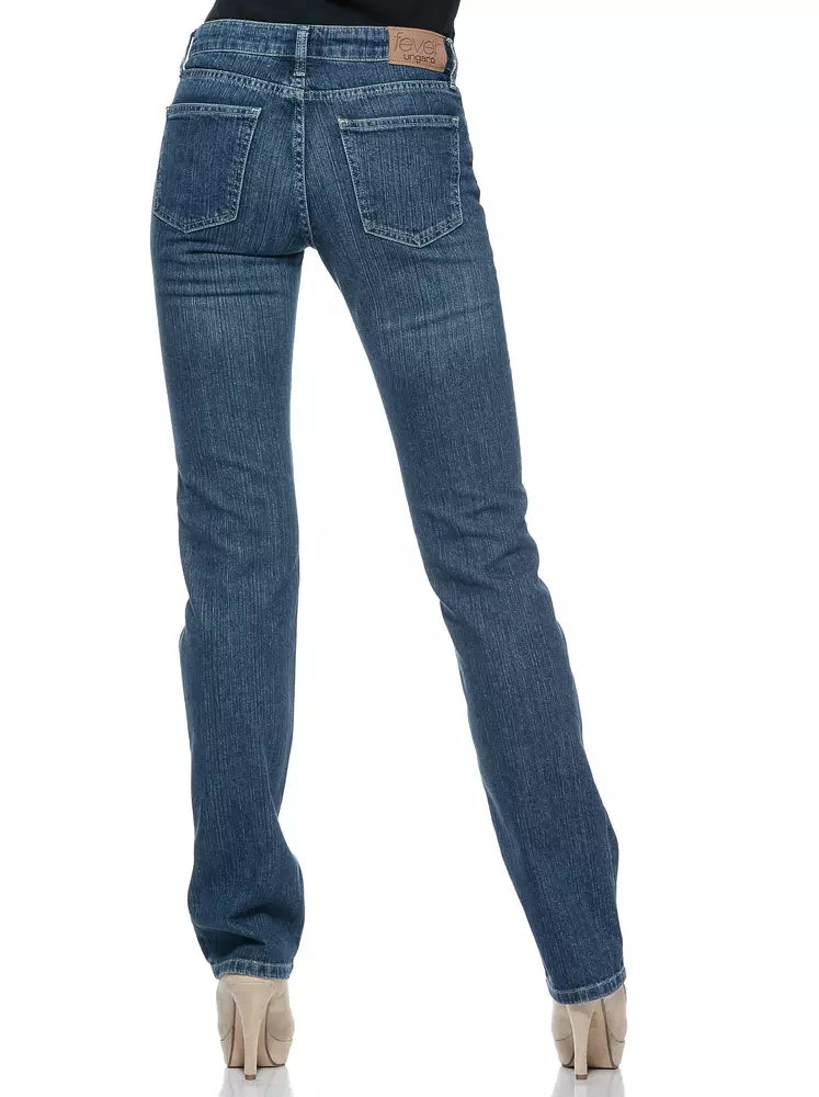 Ungaro Fever Blaue Baumwoll-Jeans für Damen