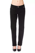 Ungaro Fever Black Cotton Women's Trousers
