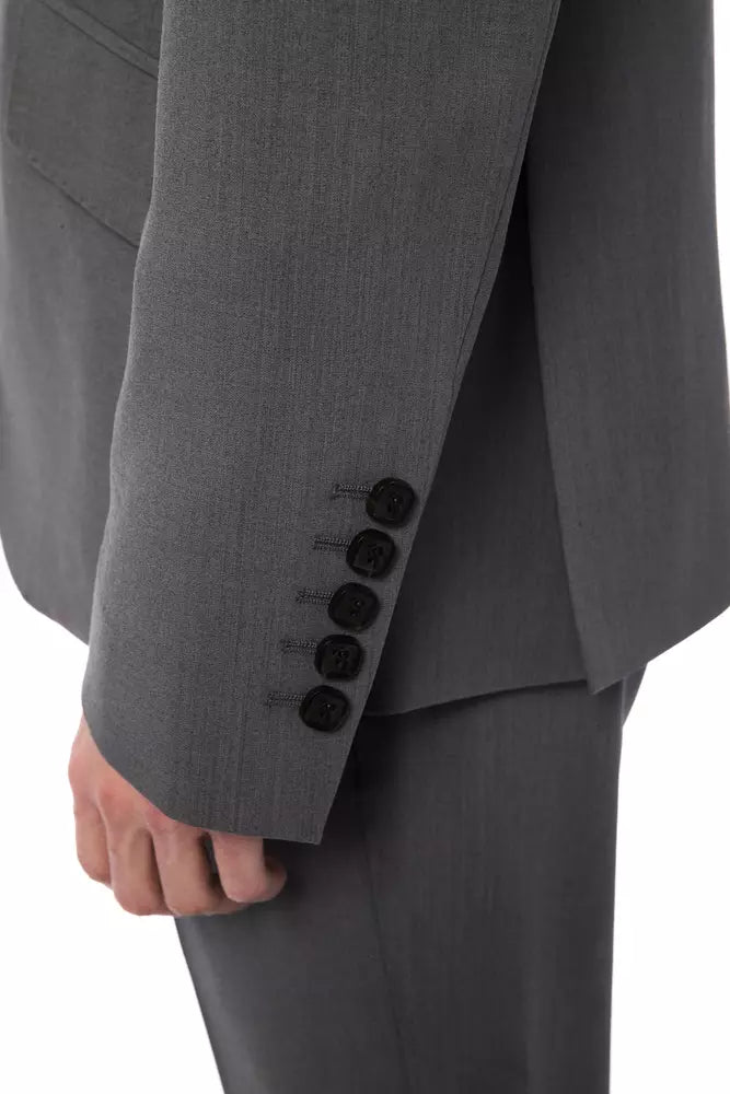 Billionaire Italian Couture Grauer Herren-Wollblazer