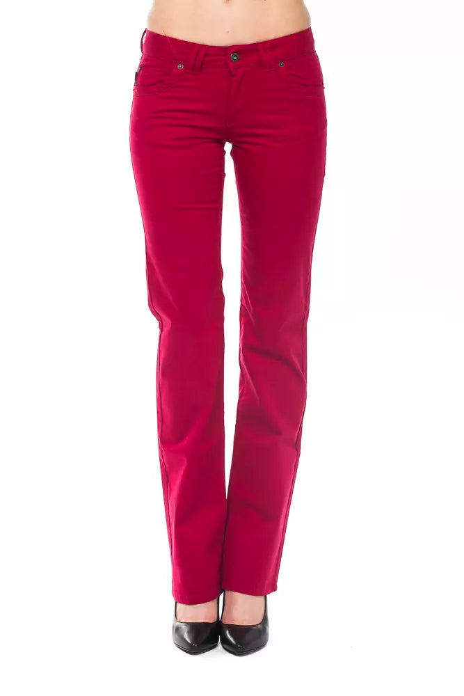 Ungaro Fever Rote Damenhose aus Baumwolle