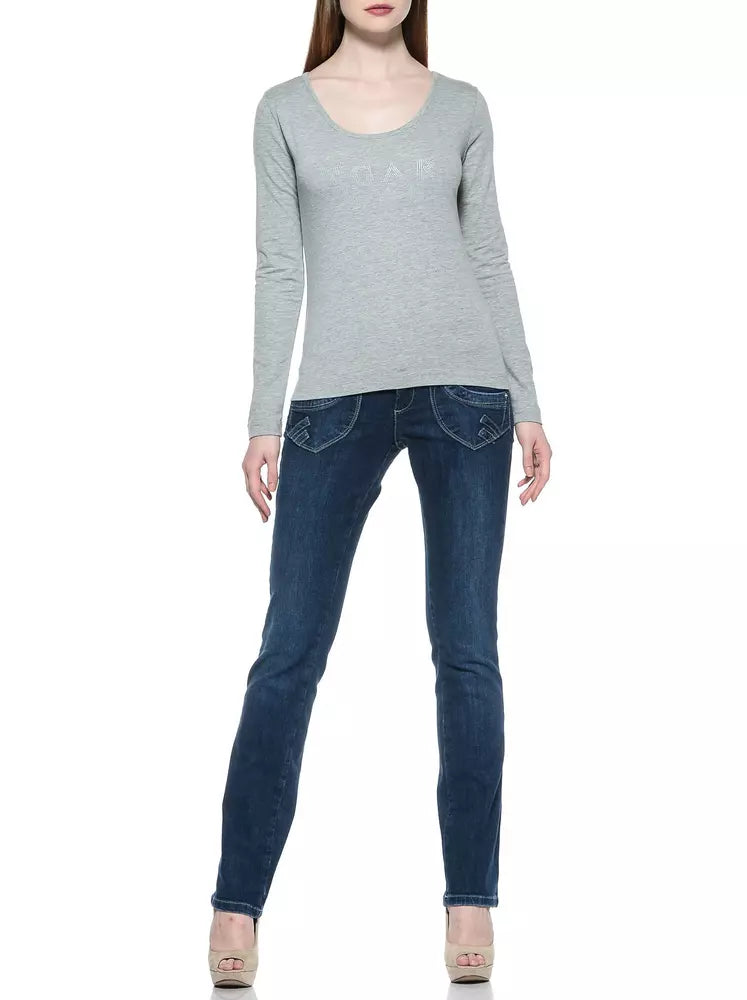 Ungaro Fever Blaue Baumwoll-Jeans für Damen