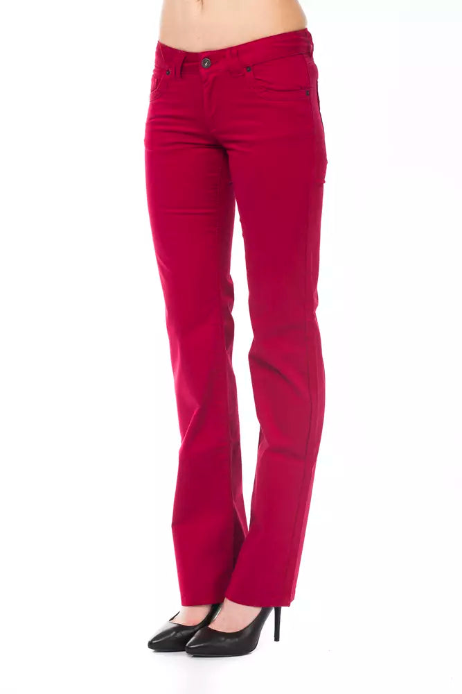 Ungaro Fever Rote Damenhose aus Baumwolle