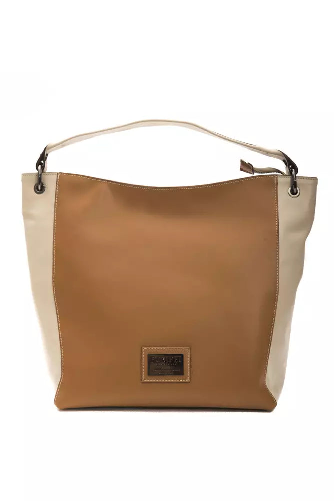 Pompei Donatella Women's Brown Leather Shoulder Bag