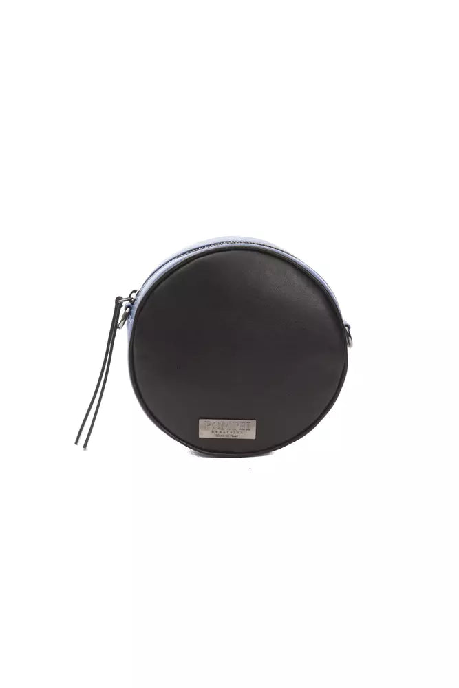 Pompei Donatella Women's Black Leather Shoulder Bag