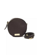 Pompei Donatella Braune Leder-Crossbody-Tasche für Damen