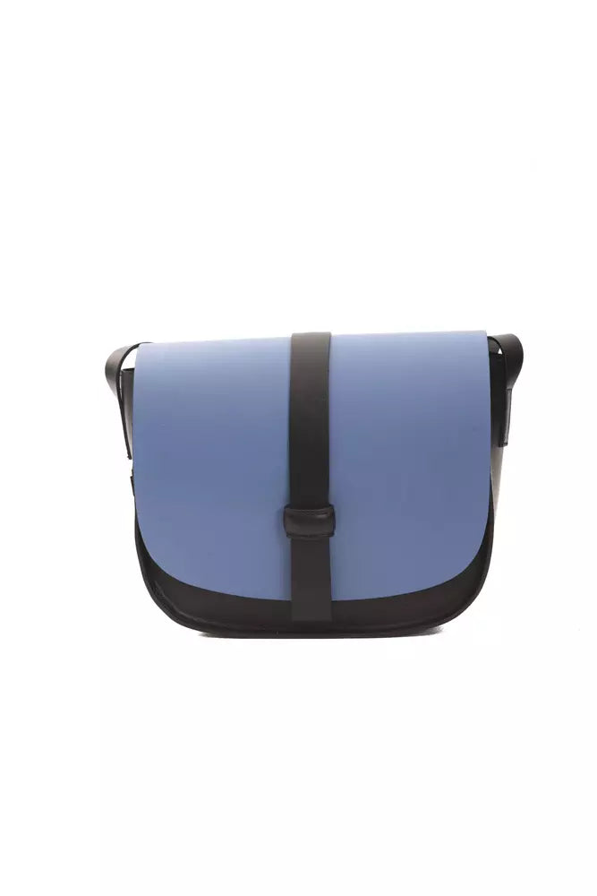 Pompei Donatella Women's Blue Leather Crossbody Bag