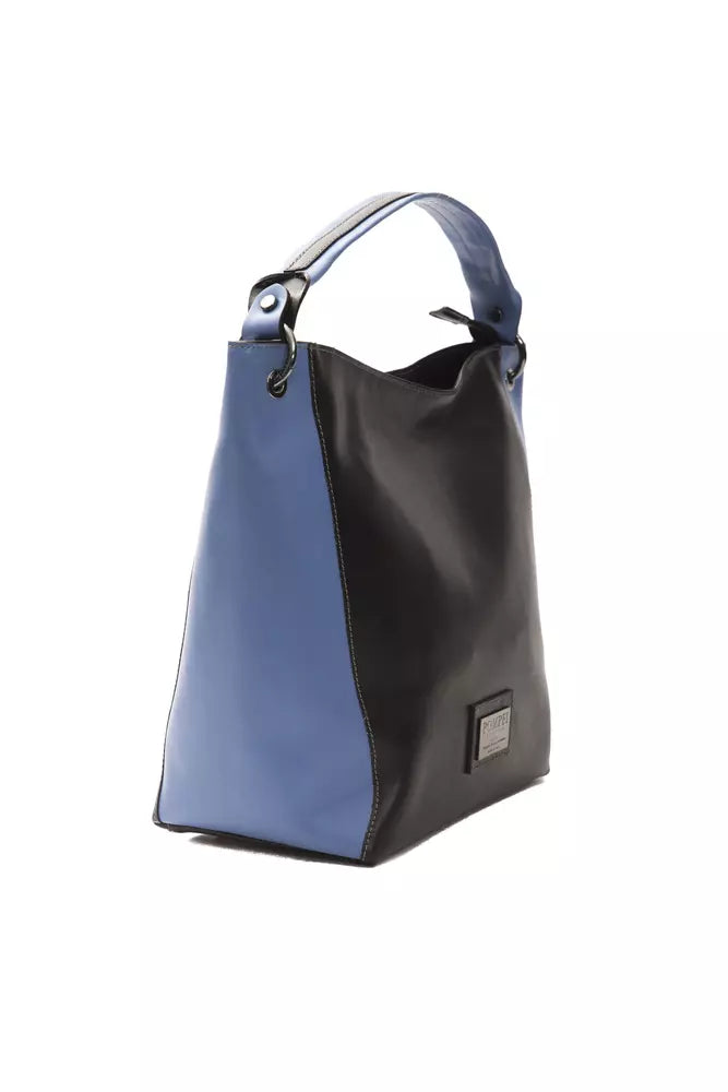 Pompei Donatella Women's Black Leather Shoulder Bag