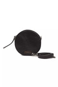 Pompei Donatella Black Leather Crossbody Bag for Women