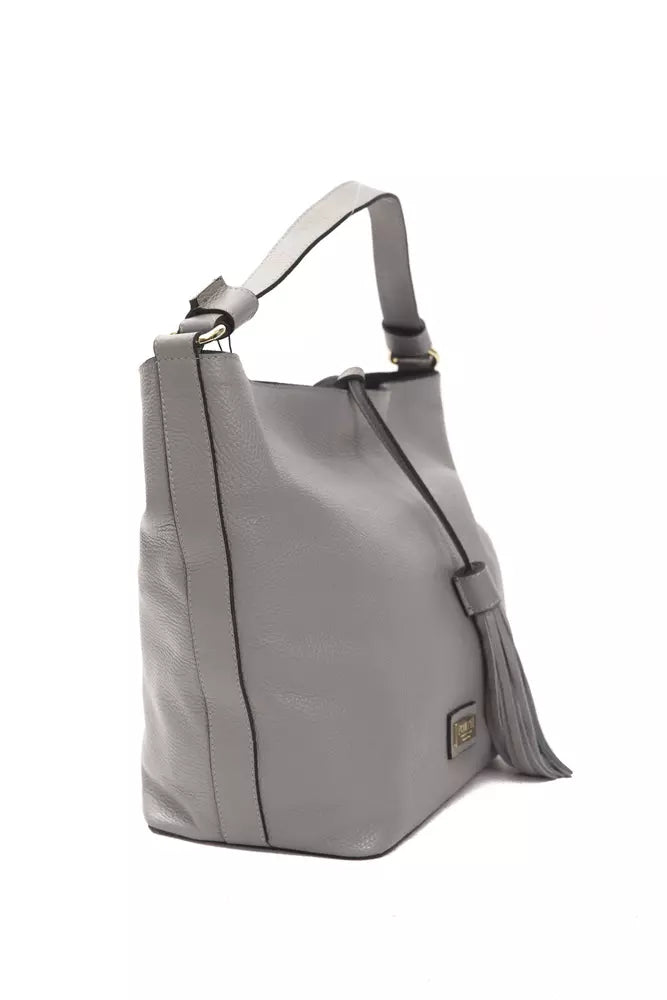 Pompei Donatella Women's Gray Leather Bag