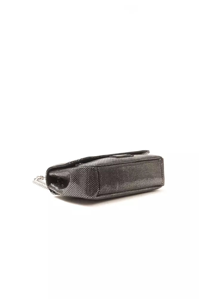 Pompei Donatella Women's Grey Leather Crossbody Bag