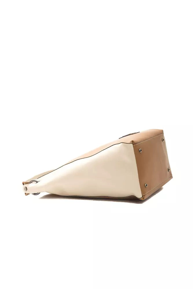 Pompei Donatella Women's Brown Leather Shoulder Bag