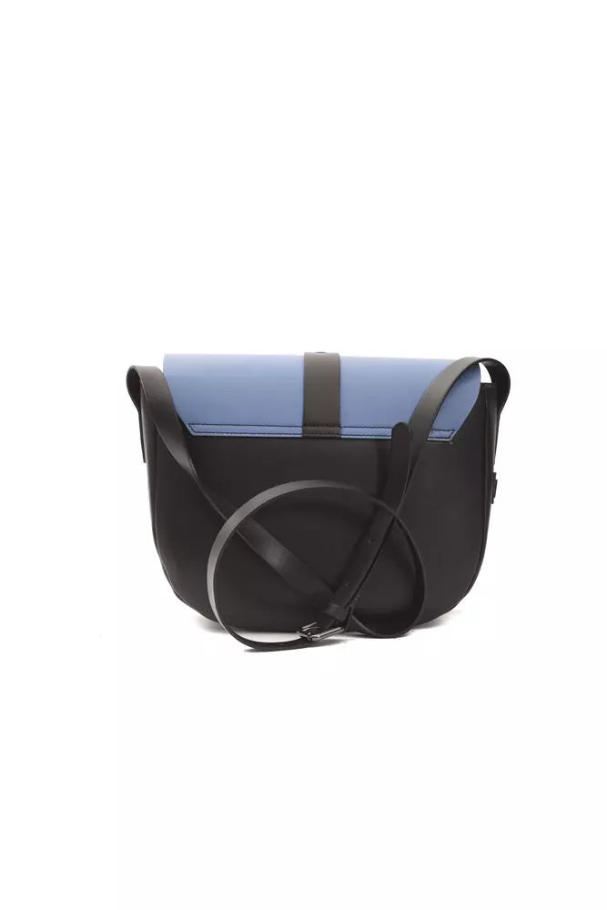 Pompei Donatella Women's Blue Leather Crossbody Bag