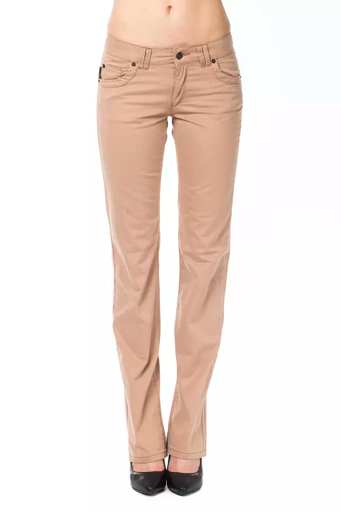 Ungaro Fever Beigefarbene Damenjeans aus Baumwolle