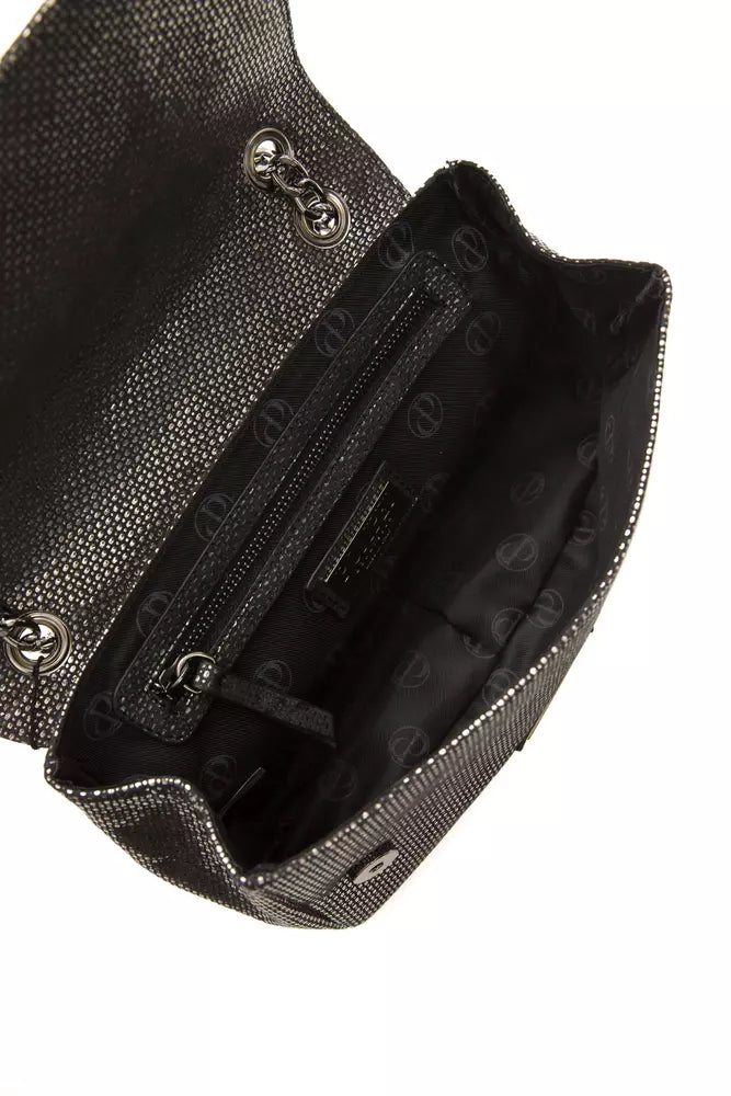 Pompei Donatella Women's Grey Leather Crossbody Bag