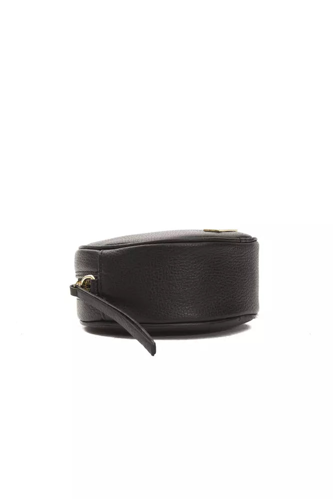 Pompei Donatella Black Leather Crossbody Bag for Women