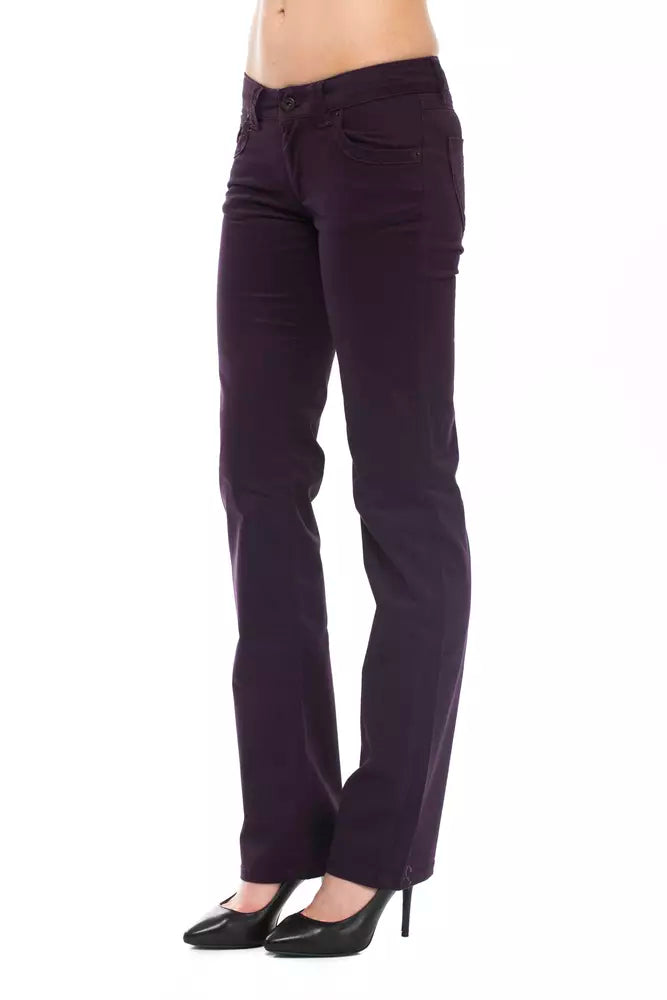 Ungaro Fever Lilac Cotton Women's Jeans