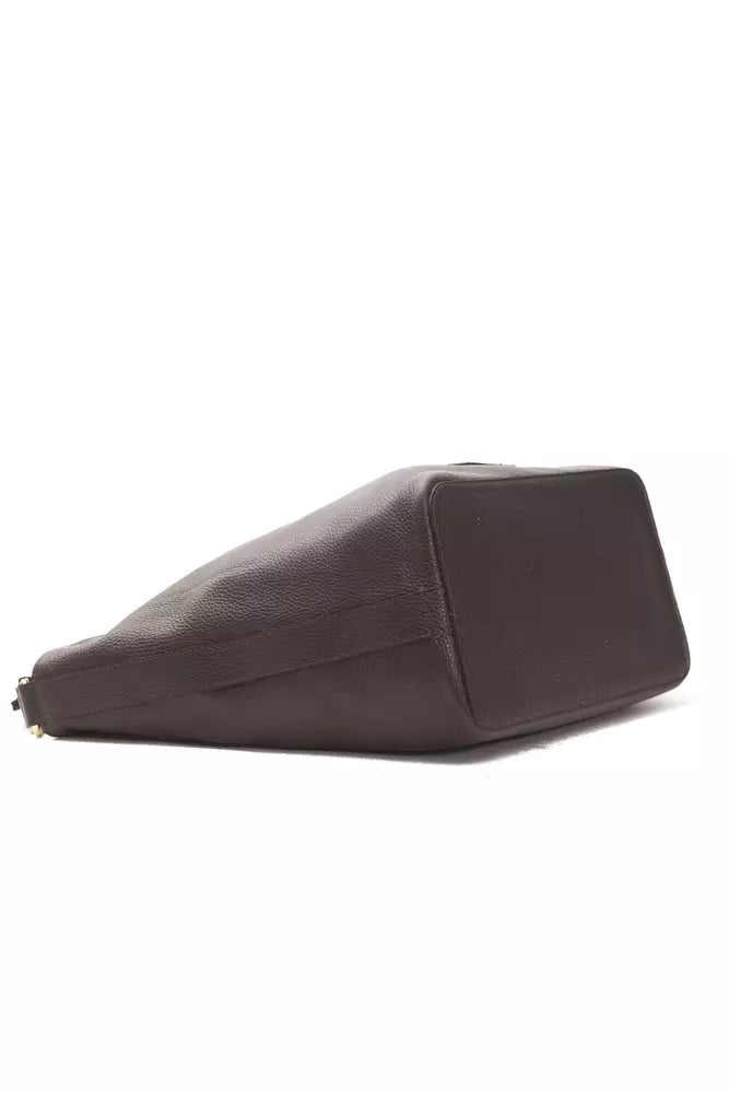 Pompei Donatella Braune Ledertasche für Damen