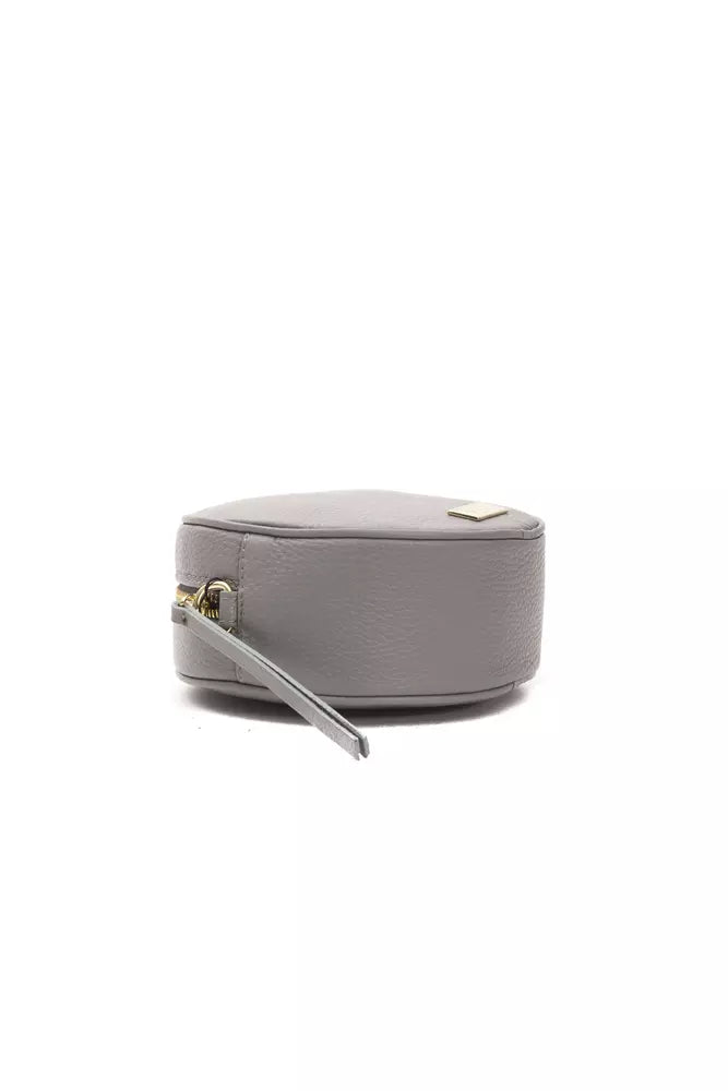 Pompei Donatella Women's Grey Leather Crossbody Bag