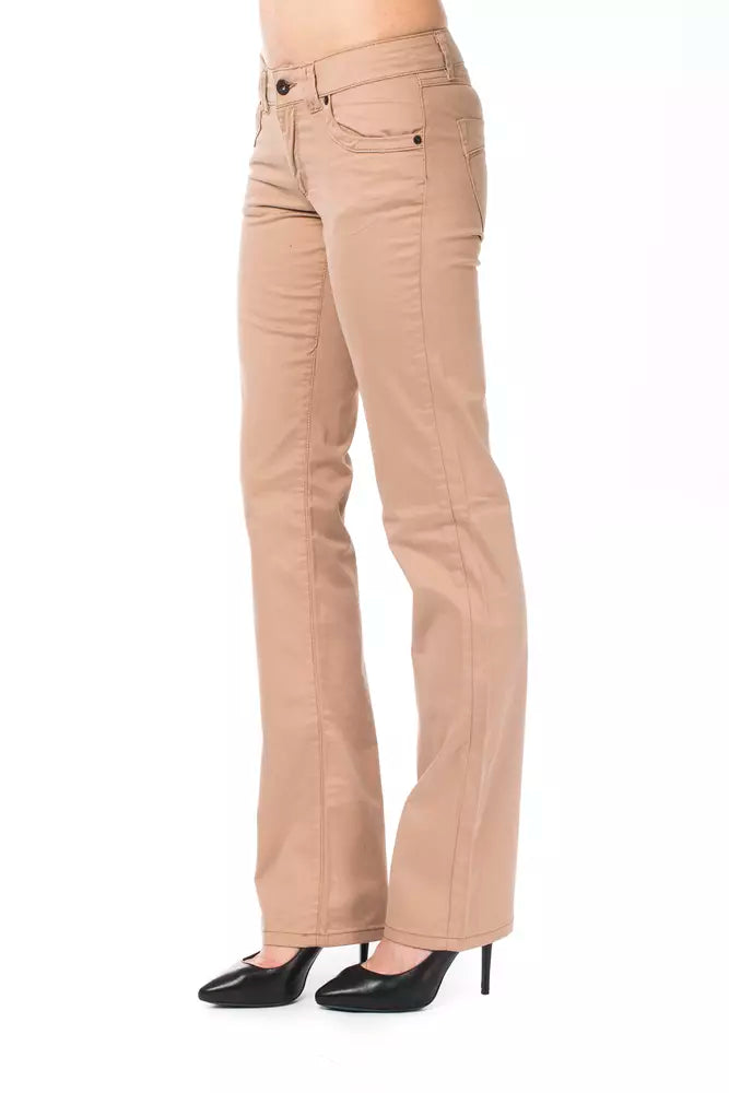 Ungaro Fever Beigefarbene Damenjeans aus Baumwolle