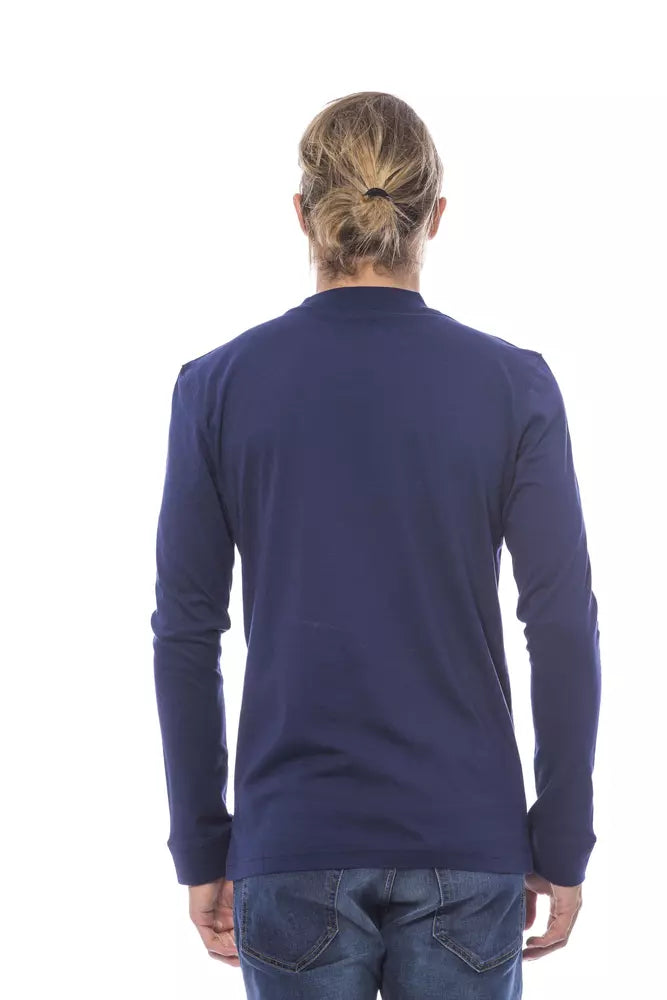 Verri Men's Blue Cotton Jumper