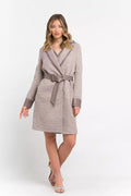 Trussardi Beiger Damenmantel aus Baumwollmischung