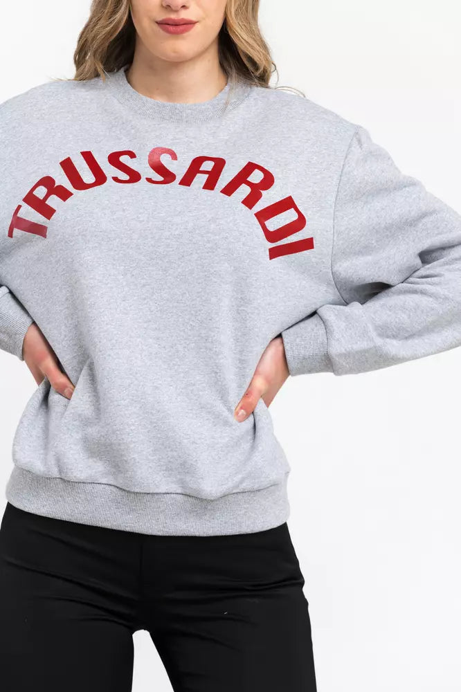 Trussardi Women's Gray Cotton Sweatshirt