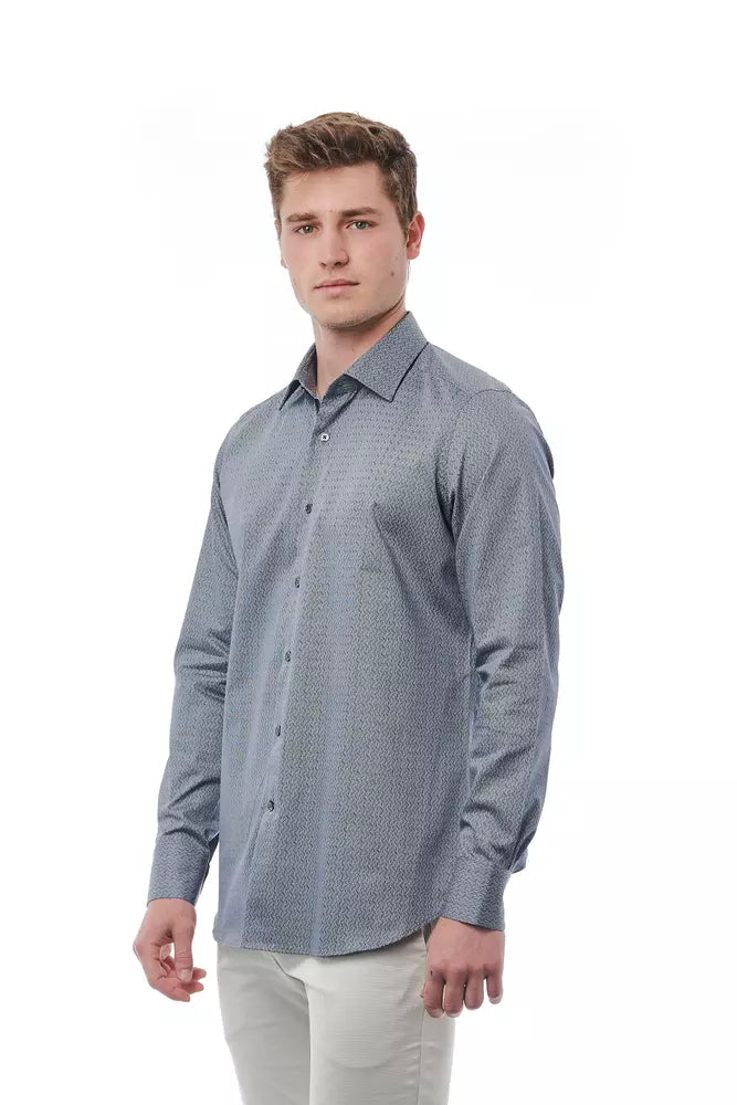 Bagutta Men's Black Cotton Shirt