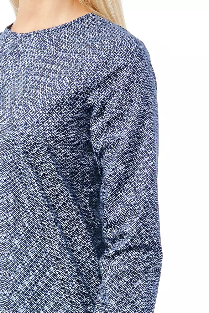 Bagutta Baumwollbluse mit Rundhalsausschnitt