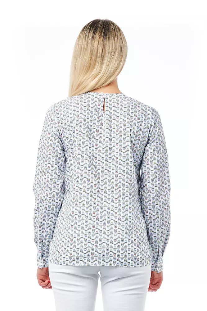 Bagutta Weiße Damenbluse aus Baumwolle