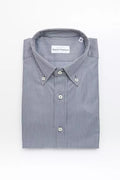 Robert Friedman Herrenhemd aus blauer Baumwolle