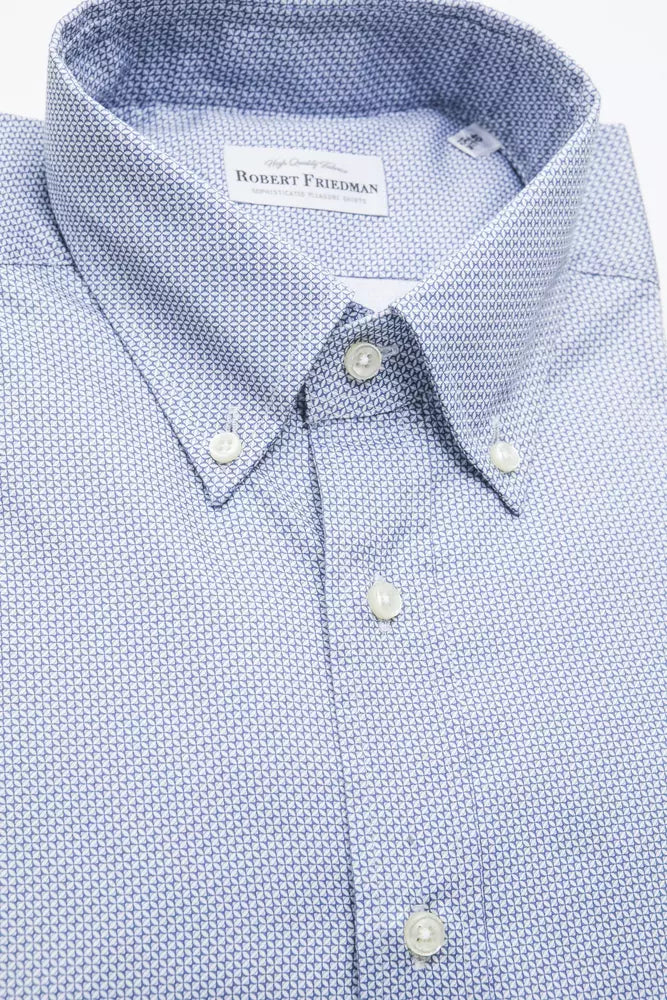 Robert Friedman Men's Light Blue Cotton Shirt