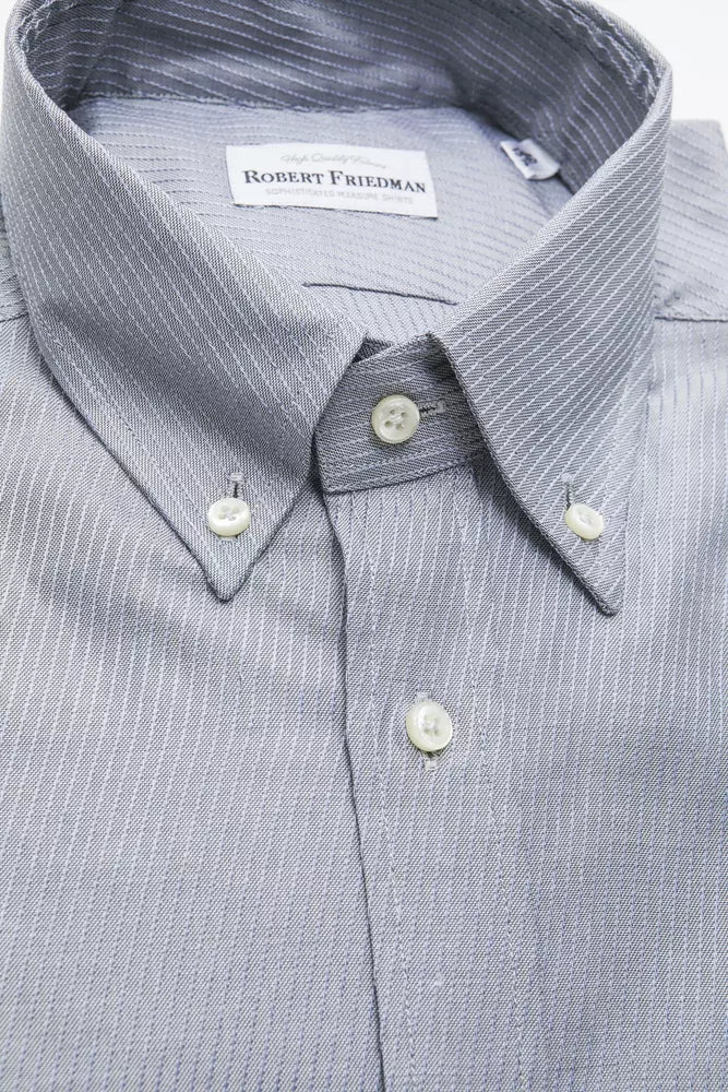 Robert Friedman Men's Beige Cotton Shirt