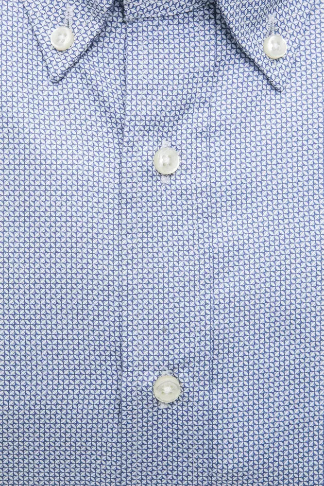 Robert Friedman Men's Light Blue Cotton Shirt