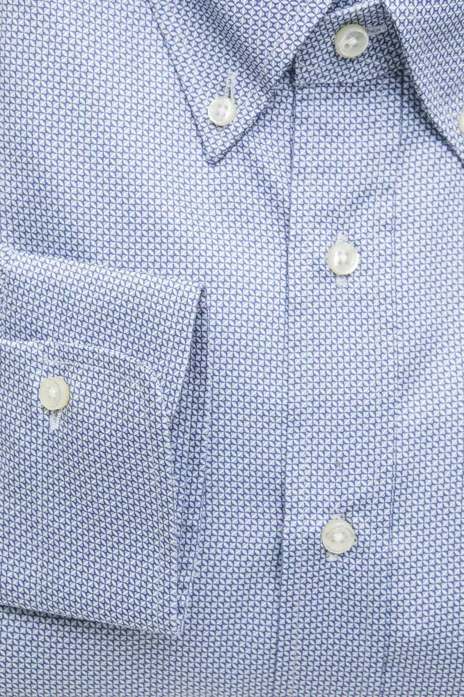 Robert Friedman Men's Light Blue Cotton Shirt