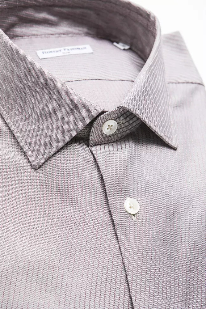 Robert Friedman Men's Beige Cotton Shirt