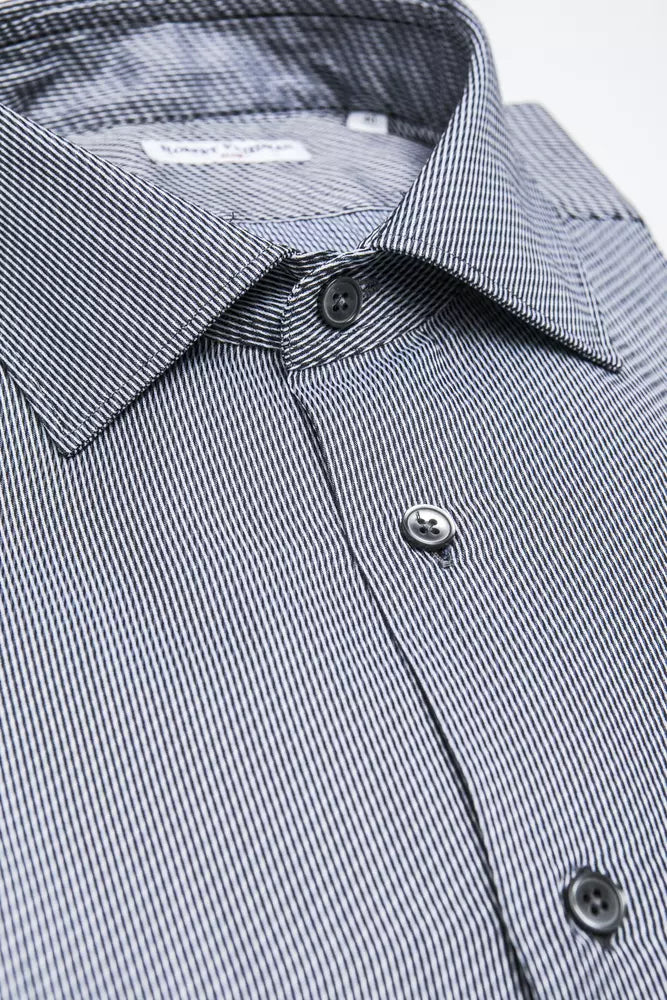 Robert Friedman Sky Blue Men's Cotton Shirt