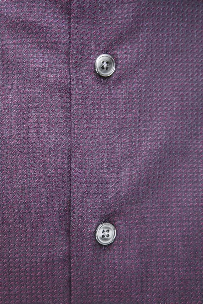 Robert Friedman Men's Burgundy Cotton Shirt