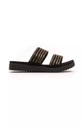 Péché Originel Women's Gold Textile Sandals