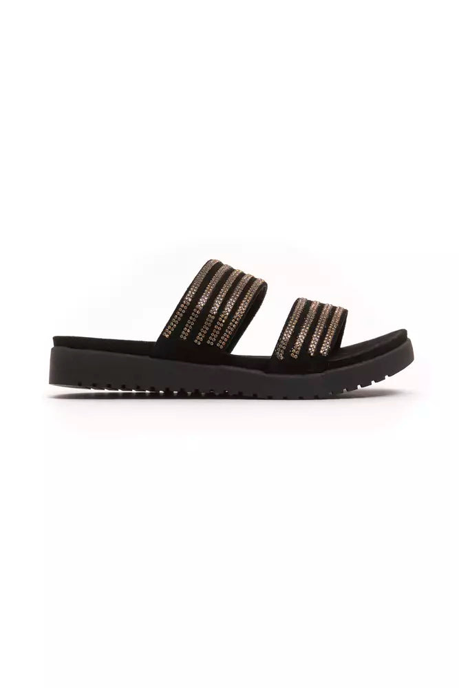 Péché Originel Women's Gold Textile Sandals