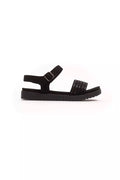 Péché Originel Black Textile Sandals for Women