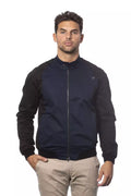 Verri Men's Cotton Bomber Jacket in Blue