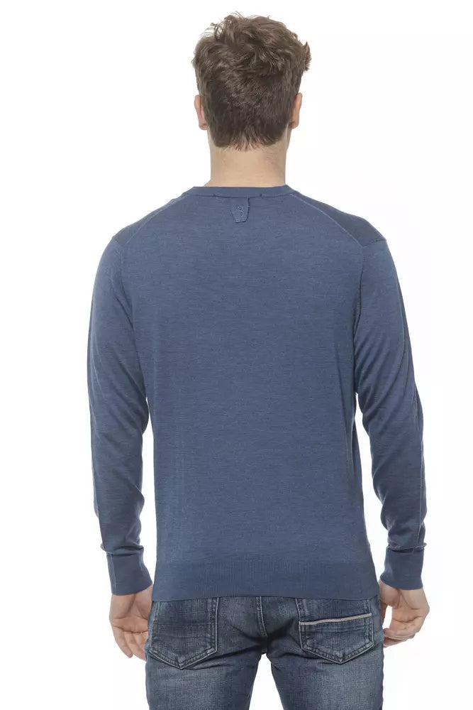 Billionaire Italian Couture Elegant Men's Cashmere V-Neck Sweater