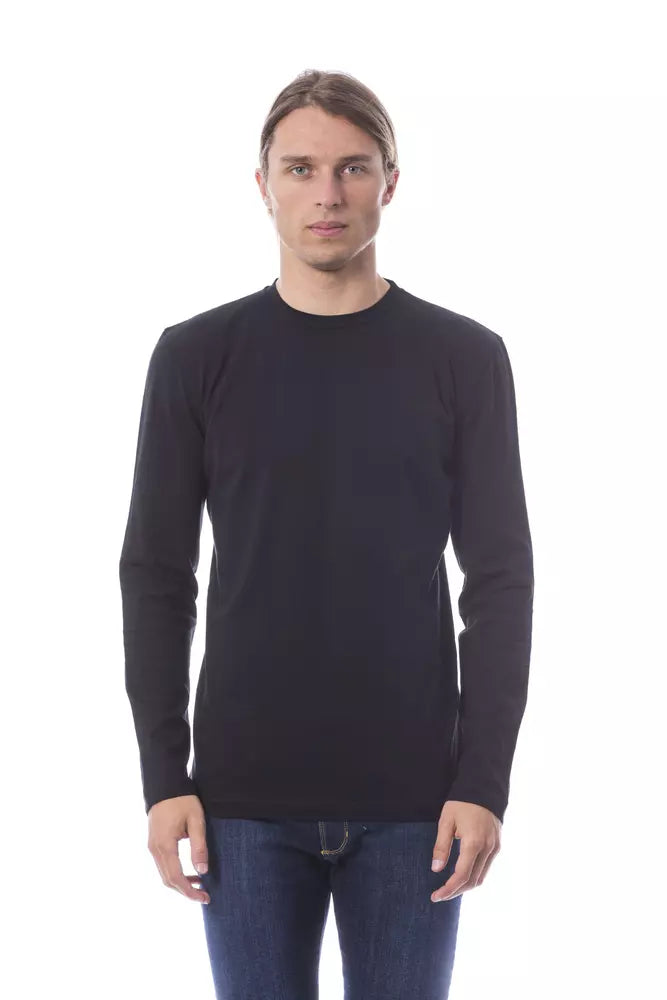 Verri Schwarzes Baumwoll-T-Shirt für Herren