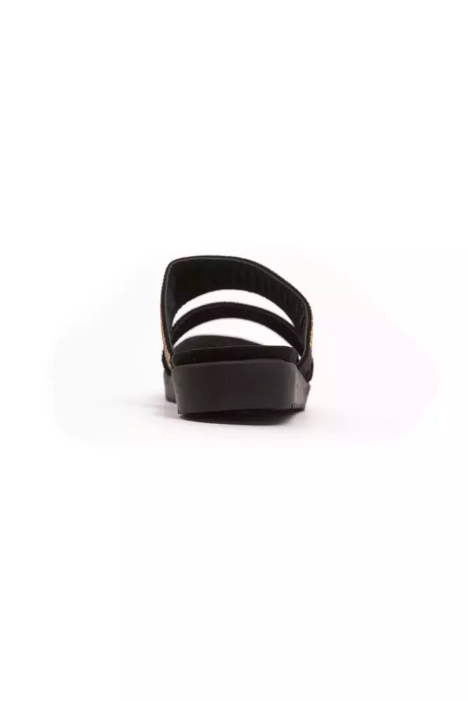 Péché Originel Women's Gold Textile Sandals