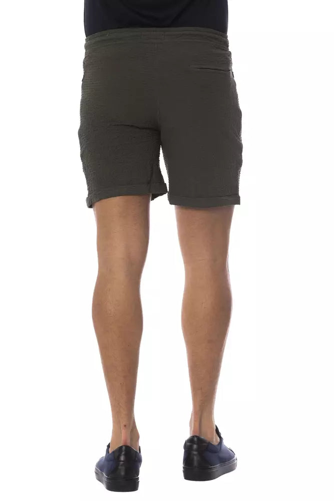 Verri Men's Cotton Army-Look Shorts