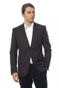 Verri Grauer Wollblazer für Herren