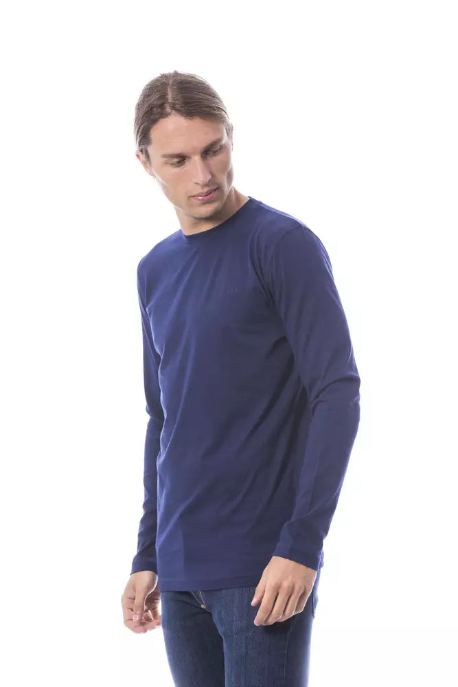 Verri Men's Blue Cotton T-Shirt