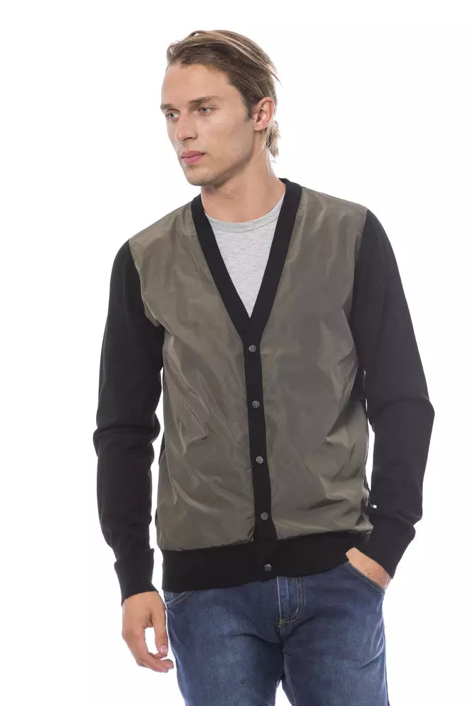 Verri Men's Multicolored Wool Cardigan