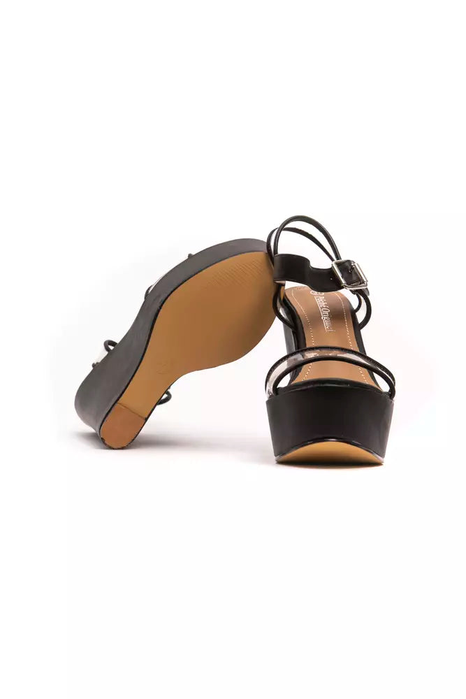 Péché Originel Schwarze Polyethylen-Sandalette