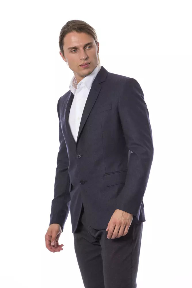 Verri Blauer Wollblazer für Herren